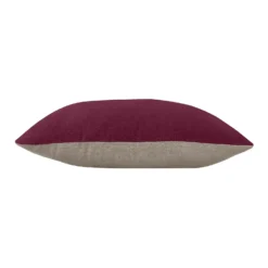House Beautiful Velvet Linen Cushion - 45x45cm - Plum -Home Furnishing Series Store 12887011 2144853161517856