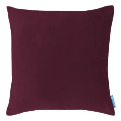House Beautiful Velvet Linen Cushion - 45x45cm - Plum