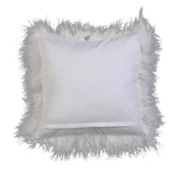 House Beautiful Real Mongolian Wool Cushion - Cream- 38x38cm -Home Furnishing Series Store 12887216 1194843807762527