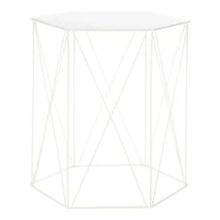 Hex Side Table Set Of 2 White -Home Furnishing Series Store 12888151 2124947208453494
