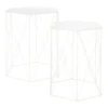 Hex Side Table Set Of 2 White -Home Furnishing Series Store 12888151 8844947208302207