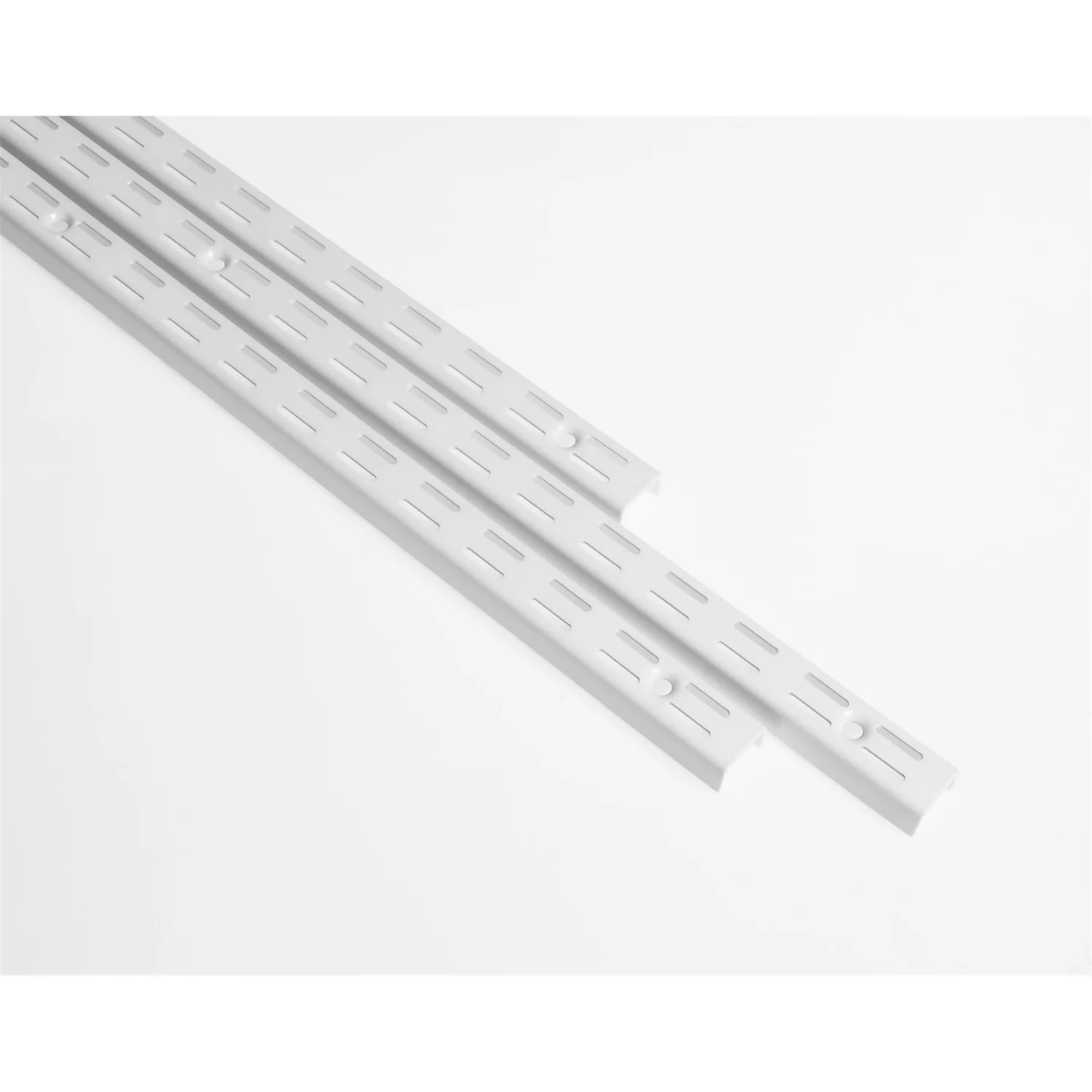 Anti-bacterial Twin Slot Shelving Kit - 1981mm White Twinslot And 120mm Brackets - White 3 Anti-bacterial Twin Slot Shelving Kit - 1981mm White Twinslot And 120mm Brackets - White