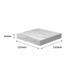 Flexi Storage Decorative Shelving Floating Shelf Grey Oak 250x38x250mm -Home Furnishing Series Store 12889892 4994976219095233