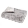 None Faux Fur Rabbit Throw - 125x160cm - Vapour