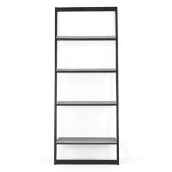 Dalston Grey Ash Ladder Shelf -Home Furnishing Series Store 12915459 1874885834774860