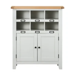 Ashstead Shoe Cupboard - Oak & Ivory -Home Furnishing Series Store 12917100 1014901115721347