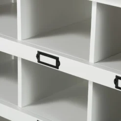 Ashstead Shoe Cupboard - Oak & Ivory -Home Furnishing Series Store 12917100 1504901116033428