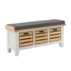 Ashstead Storage Bench - Oak & Ivory -Home Furnishing Series Store 12917106 1044897162591983