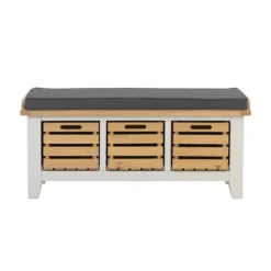 Ashstead Storage Bench - Oak & Ivory -Home Furnishing Series Store 12917106 2094897162773960