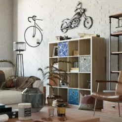 Clever Cube Velvet Geometric Insert - Navy & Gold -Home Furnishing Series Store 12932950 5294887876692979