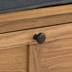 Norbury Hallway Bench - Oak -Home Furnishing Series Store 12940842 4784898190286677