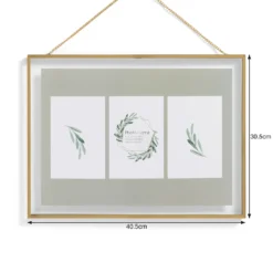 Hanging Metal Frame - 30x40cm - Brushed Brass -Home Furnishing Series Store 13027970 1814951083211713