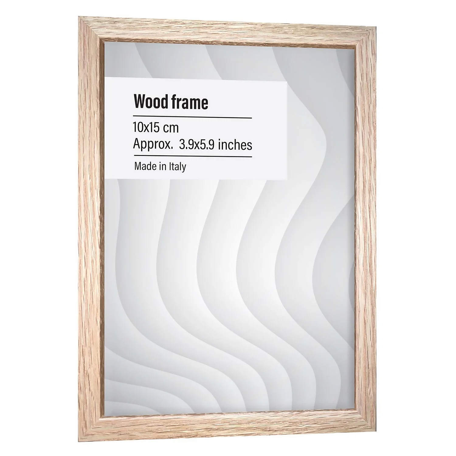 Wood Photo Frame - Set Of 2 10x15cm - Oak 3 Wood Photo Frame - Set Of 2 10x15cm - Oak