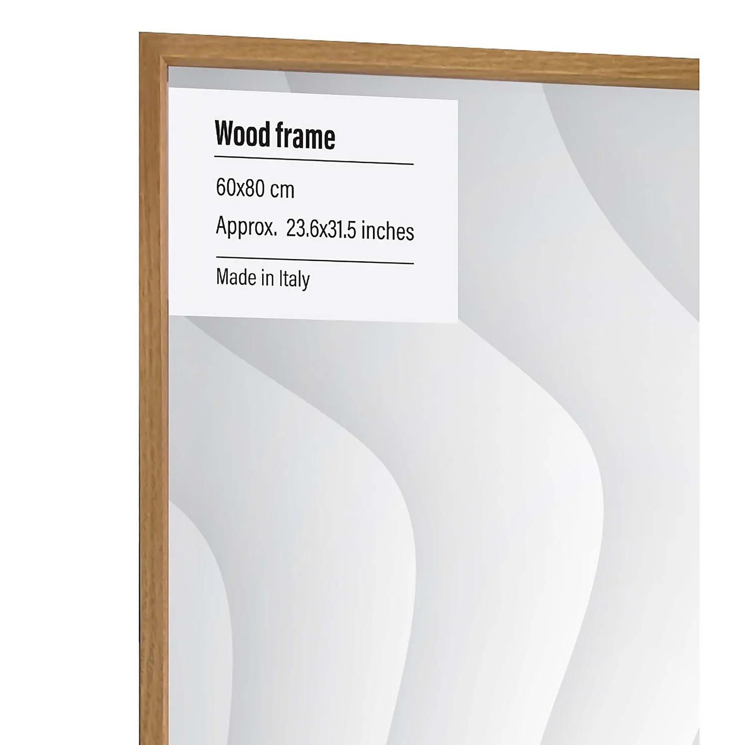 Wood Photo Frame - 60x80cm - Oak 4 Wood Photo Frame - 60x80cm - Oak - Image 2