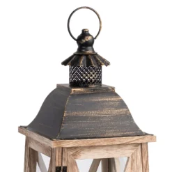 Large Wooden Lantern - Oak -Home Furnishing Series Store 13036254 1024894567866810