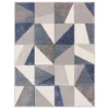 Carved Geo Rug - Denim - 120x170cm -Home Furnishing Series Store 13112206 2004874879784189