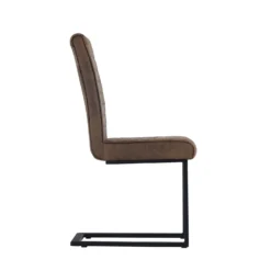 Ayden Cantilever Dining Chair - Set Of 2 - Tan -Home Furnishing Series Store 13125759 9024933241887095