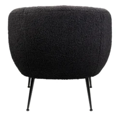 Tori Boucle Tub Chair - Black -Home Furnishing Series Store 13130400 1794919264933832