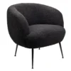 Tori Boucle Tub Chair - Black -Home Furnishing Series Store 13130400 1994919264898960