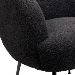 Tori Boucle Tub Chair - Black -Home Furnishing Series Store 13130400 9684919264964372