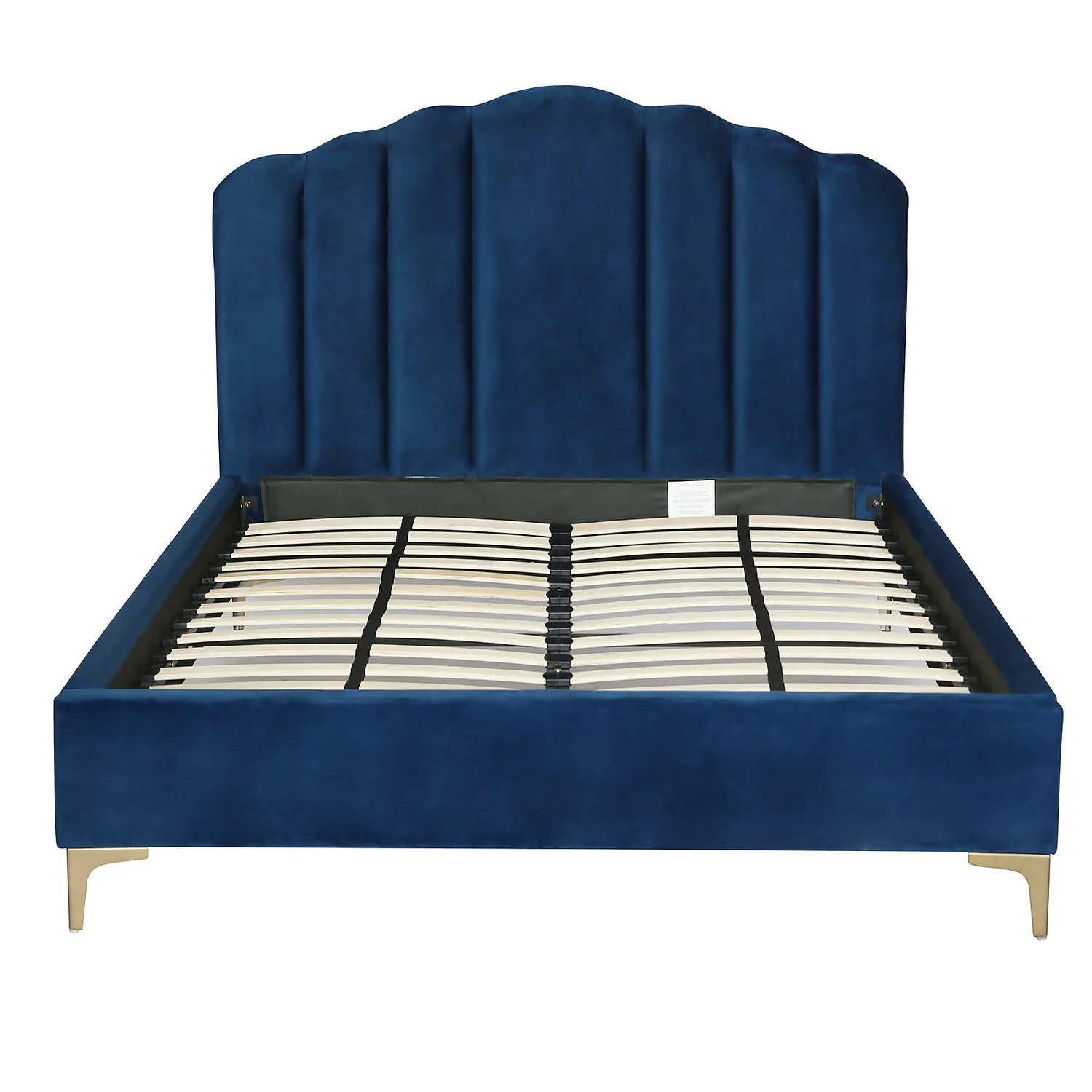 Sophia Scallop Double Bed - Navy 5 Sophia Scallop Double Bed - Navy - Image 3