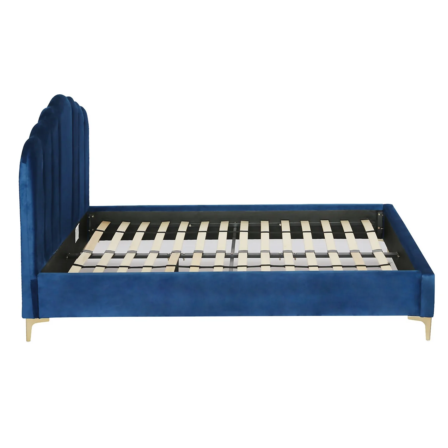Sophia Scallop Double Bed - Navy 6 Sophia Scallop Double Bed - Navy - Image 4