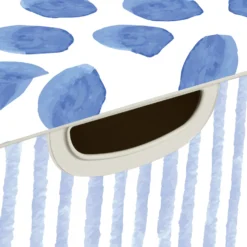 Curver Stockholm Coastal Deco Storage Box - Blue & White - 22L -Home Furnishing Series Store 13169627 2104898511677793