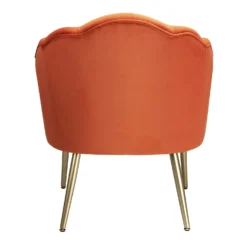 Sophia Scallop Occasional Chair - Burnt Orange -Home Furnishing Series Store 13222770 1894920057658395