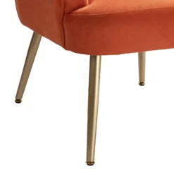 Sophia Scallop Occasional Chair - Burnt Orange -Home Furnishing Series Store 13222770 6994920057799422