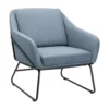 Evelyn Metal Frame Chair - Denim Blue -Home Furnishing Series Store 13222781 6404940701460610