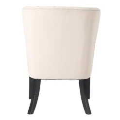 Sadie Velvet Accent Chair - Ivory -Home Furnishing Series Store 13223762 1594927512113223