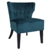 Sadie Velvet Accent Chair - Aegean Blue -Home Furnishing Series Store 13223769 1504958840587044