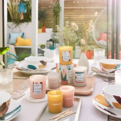 House Beautiful Pink Peppercorn & Rose Votive Candle -Home Furnishing Series Store 13469006 7704949003037453