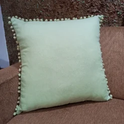 Country Living Linen Pom Poms Cushion -Home Furnishing Series Store 13470276 1314929621149085