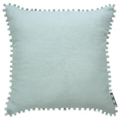 Country Living Linen Pom Poms Cushion