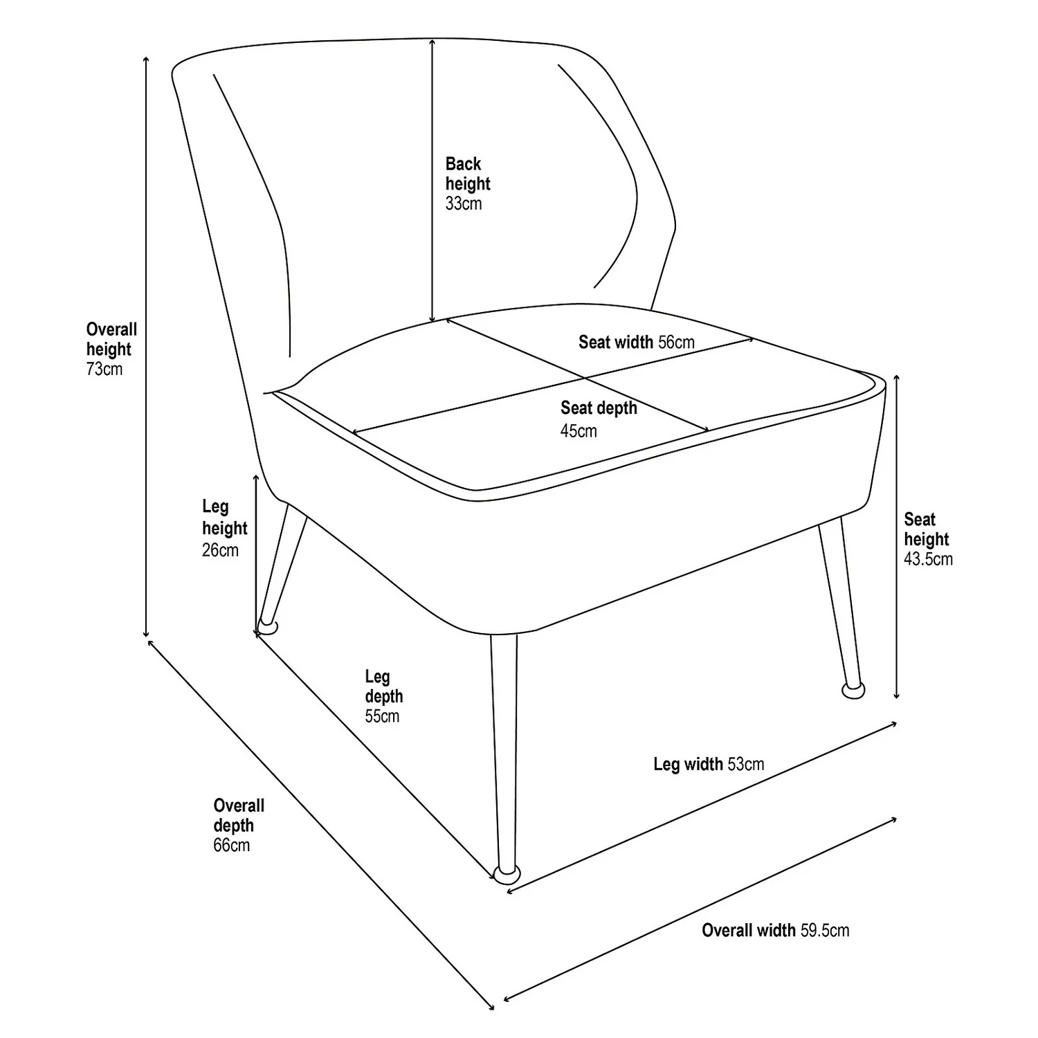 The Accent Chair - Cream 10 The Accent Chair - Cream - Image 8