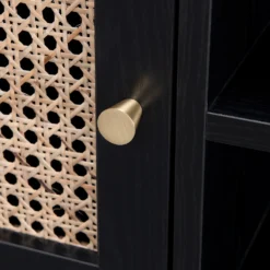 Kubu Rattan TV Stand - Black -Home Furnishing Series Store 13633729 3334974679872804