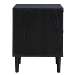 Kubu Rattan 2 Drawer Side Table - Black -Home Furnishing Series Store 13633731 1074974471770637