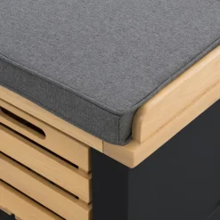 Ashstead Storage Bench - Oak & Charcoal -Home Furnishing Series Store 13642204 1164953455835891