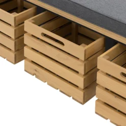 Ashstead Storage Bench - Oak & Charcoal -Home Furnishing Series Store 13642204 1834953455968347