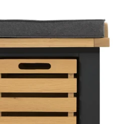 Ashstead Storage Bench - Oak & Charcoal -Home Furnishing Series Store 13642204 7244953455885523