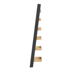 Ashstead Ladder Shelf - Oak & Charcoal -Home Furnishing Series Store 13642205 1104953455204322