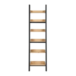Ashstead Ladder Shelf - Oak & Charcoal -Home Furnishing Series Store 13642205 8484953455128848