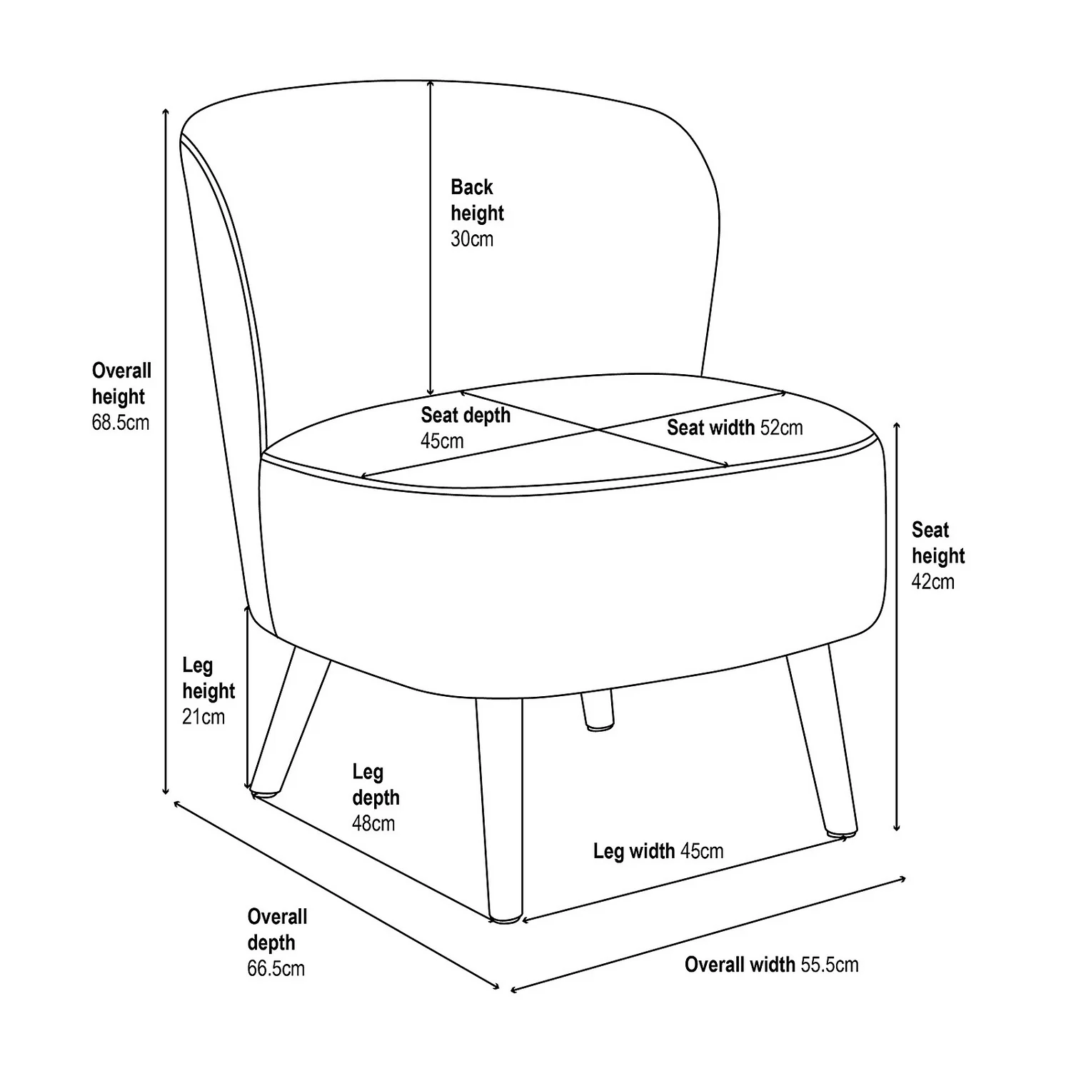 Amy Occasional Chair - Grey 10 Amy Occasional Chair - Grey - Image 8