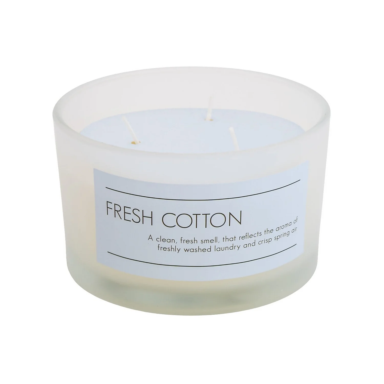 Fresh Cotton Multi Wick Scented Candle 3 Fresh Cotton Multi Wick Scented Candle