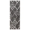 Deluxe Berber Shaggy Runner - Charcoal & White - 180x67cm -Home Furnishing Series Store 13888026 1724988130898578