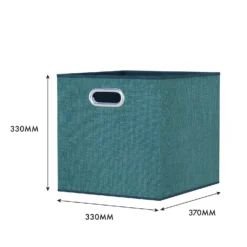 Clever Cube Fabric Insert - Set Of 2 - Jade Green -Home Furnishing Series Store 13911395 1334981913069685