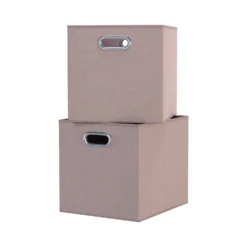 Clever Cube Fabric Insert - Set Of 2 - Blush Pink