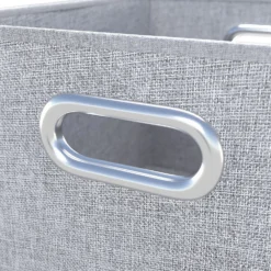 Clever Cube Fabric Insert - Set Of 2 - Woven Silver -Home Furnishing Series Store 13911399 1174981913270010