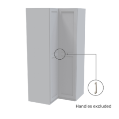 House Beautiful Realm Corner Wardrobe, White Carcass - White Shaker Doors (W) 1053mm X (H) 2196mm -Home Furnishing Series Store 13999858 8005005573005243